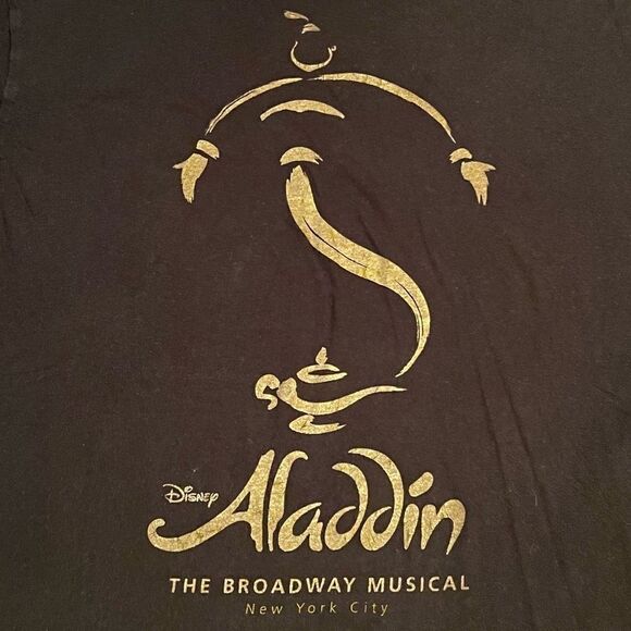 Disney Aladdin The Broadway Musical Exclusive Graphic Tee Shirt / Size M - Picture 3 of 5
